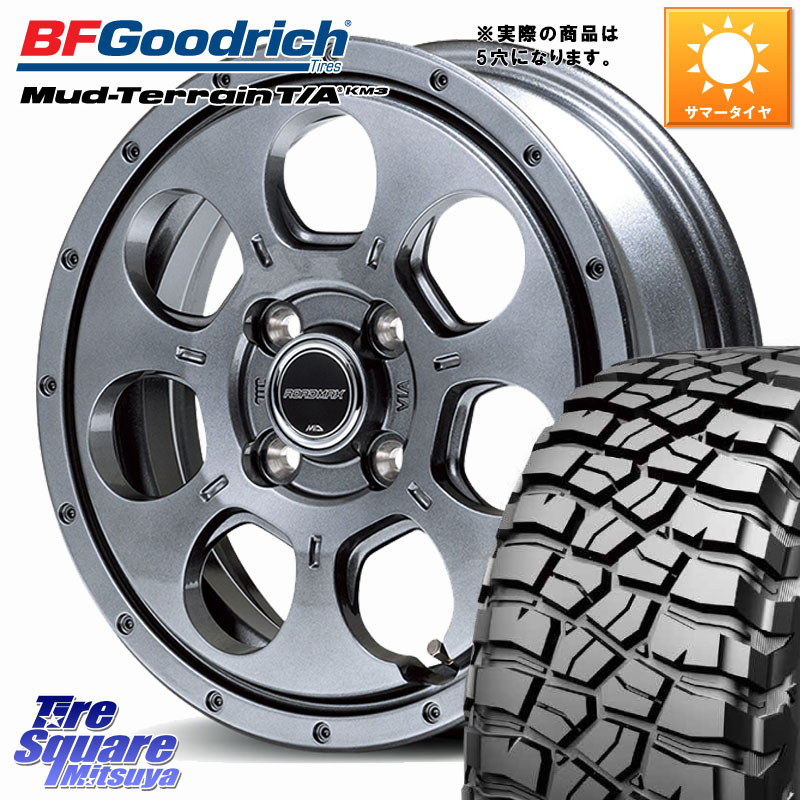 MANARAY MID ROADMAX MUD AGENT ホイール 16インチ◇参考画像 16 X 7.0J +40 5穴 114.3 BF Goodrich KM3 TA グッドリッチ マッドテレーン Mud-Terrain T/A 225/75R16