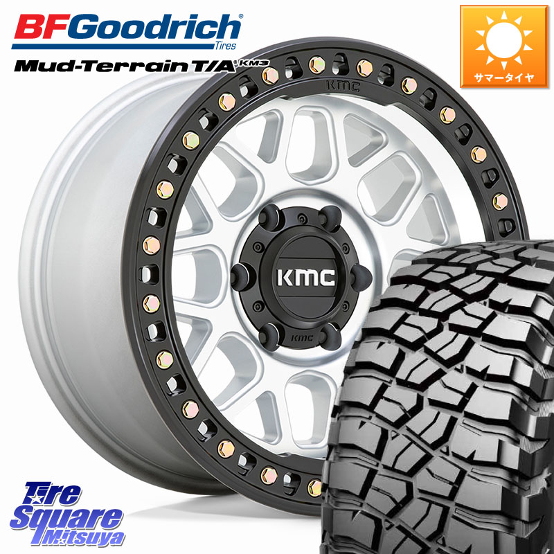 KMC KM549 GRS ホイール 17インチ 17 X 9.0J +18 6穴 139.7 BF Goodrich KM3 TA グッドリッチ マッドテレーン Mud-Terrain T/A 265/65R17 トライトンGSR