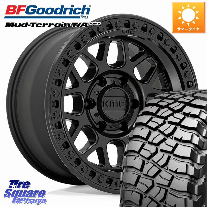 KMC KM549 GRS ホイール 17インチ 17 X 9.0J +0 6穴 139.7 BF Goodrich KM3 TA グッドリッチ マッドテレーン Mud-Terrain T/A 265/65R17 186,865円