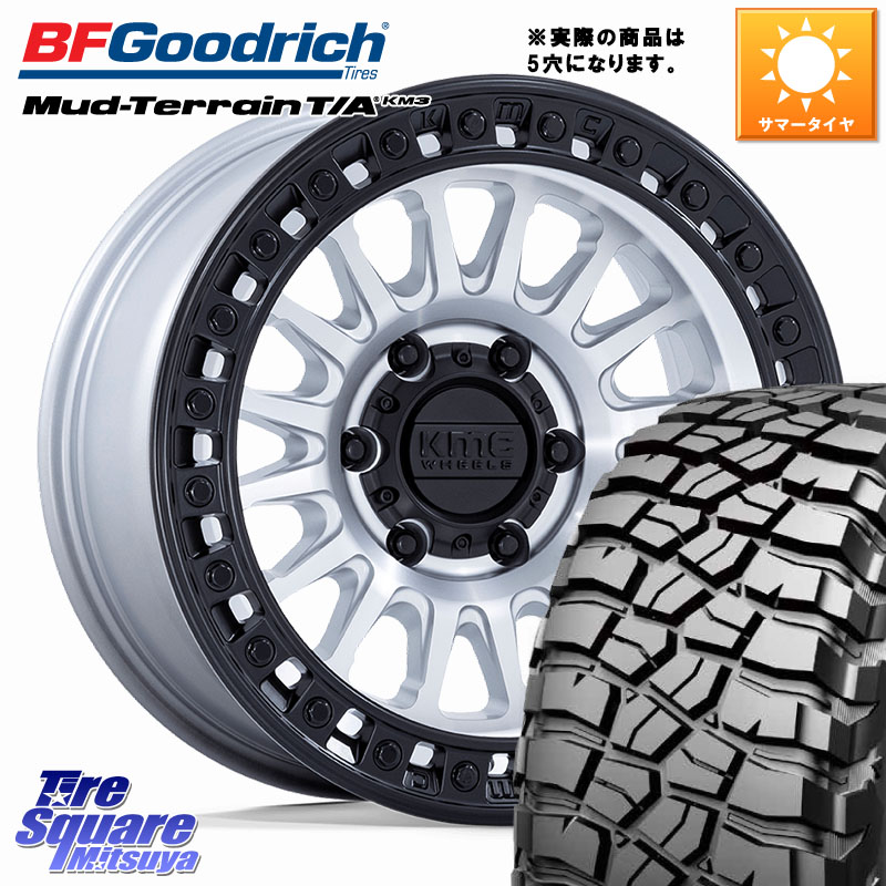 KMC KM552 IMS ※インセット-10 ホイール 17インチ 17 X 8.5J +0 5穴 127 BF Goodrich KM3 TA グッドリッチ マッドテレーン Mud-Terrain T/A 37X12.5R17 37X/12.50R17 クライスラー ジープ ラングラー JK系 クライスラー ジープ ラングラー JL系