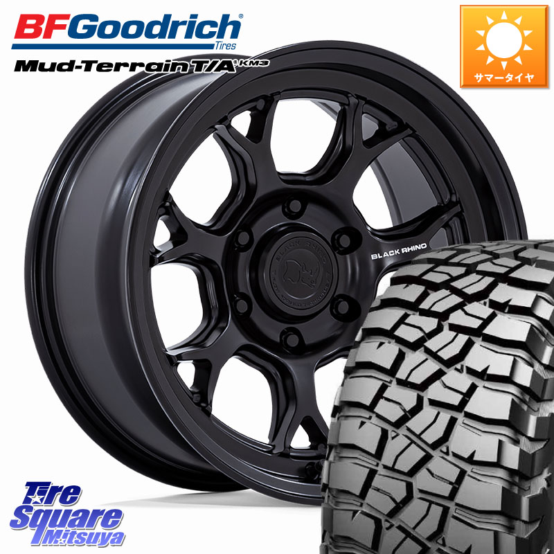 BLACK RHINO ETOSHA ホイール 17インチ ブラックライノ 17 X 8.5J +20 6穴 139.7 BF Goodrich KM3 TA グッドリッチ マッドテレーン Mud-Terrain T/A 265/70R17