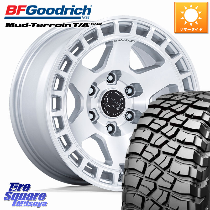 BLACK RHINO BAHARI バハリ ホイール 18インチ ブラックライノ 18 X 8.0J(M14) +45 6穴 139.7 BF Goodrich KM3 TA グッドリッチ マッドテレーン Mud-Terrain T/A 275/70R18