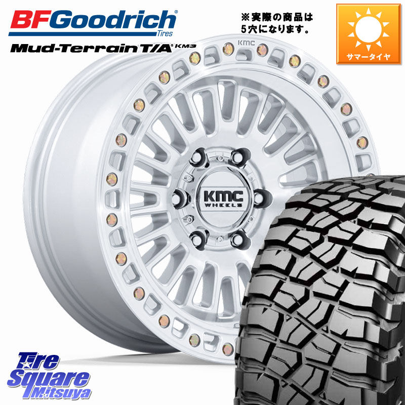 KMC KM554 AZTEC ホイール 17インチ◇参考画像 17 X 8.5J +25 5穴 127 BF Goodrich KM3 TA グッドリッチ マッドテレーン Mud-Terrain T/A 35X12.5R17 35X/12.50R17 クライスラー ジープ ラングラー JK系 クライスラー ジープ ラングラー JL系