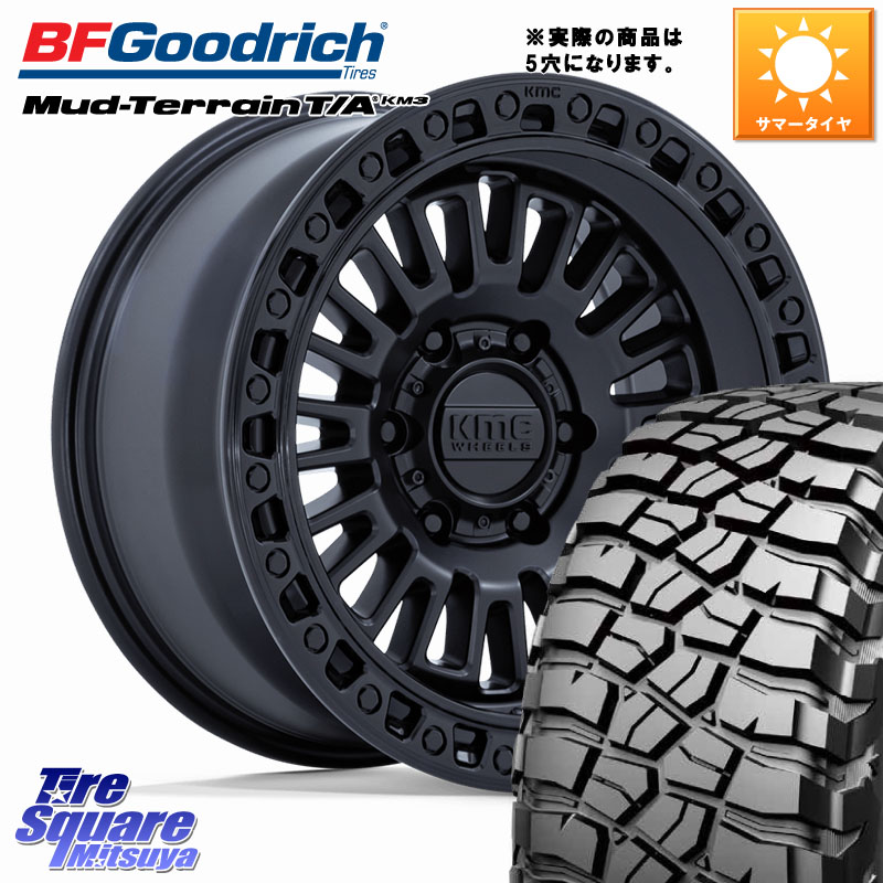 BF Goodrich KM3 TA グッドリッチ マッドテレーン Mud-Terrain T/A 37X12.5R17 37X/12.50R17KMC KM554 AZTEC ホイール 17インチ◇参考画像 17X8.5J 0 5穴 127 クライスラー ジープ ラングラー JK系 クライスラー ジープ ラングラー JL系|タイヤスクエアミツヤ