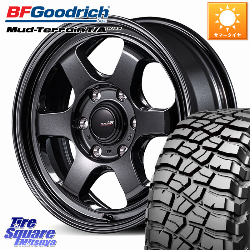 MANARAY MID RACING R06 ホイール 18インチ 18 X 8.0J(M14) +55 6穴 139.7 BF Goodrich KM3 TA グッドリッチ マッドテレーン Mud-Terrain T/A 275/65R18