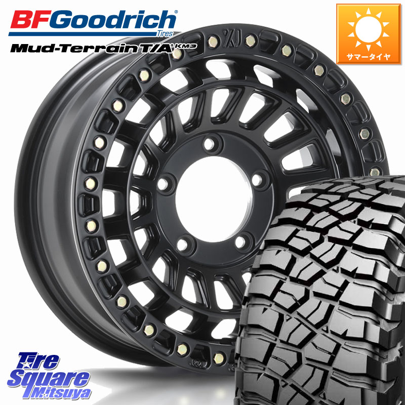 MLJ XJ08 XTREME-J ※インセット-5 ホイール 16インチ 16 X 6.0J +0 5穴 139.7 BF Goodrich KM3 TA グッドリッチ マッドテレーン Mud-Terrain T/A 225/75R16 ジムニー専用(要リフトアップ・オーバーフェンダー等) ジムニ－シエラ・ノマド(カスタム)