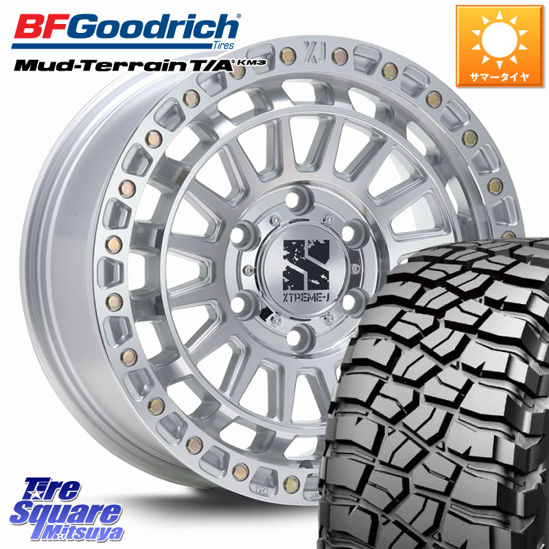 BF Goodrich KM3 TA グッドリッチ マッドテレーン Mud-Terrain T/A 265/70R17MLJ XJ08 XTREME-J ホイール 17インチ 17X8.0J(M14) 50 6穴 139.7 ランクル250|タイヤスクエアミツヤ