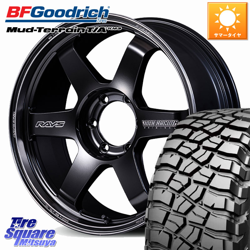 BF Goodrich KM3 TA グッドリッチ マッドテレーン Mud-Terrain T/A 265/60R18RAYS 【欠品次回3~4月】 ボルクレーシング TE37 ウルトラ ラージ PCD Black shadow LTD. ホイール 18インチ 18X9.0J 15 6穴 139.7 トライトン ランドクルーザー プラド カスタムサイズ ハイ｜タイヤスクエアミツヤ