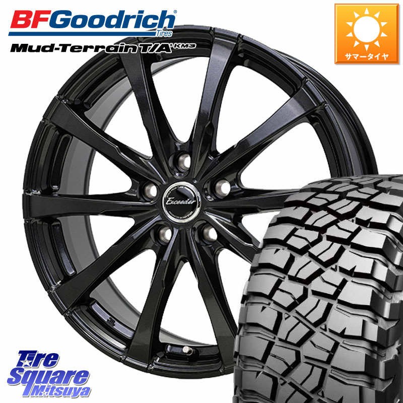 BF Goodrich KM3 TA グッドリッチ マッドテレーン Mud-Terrain T/A 225/75R16HotStuff Exceeder E08 ホイール 16インチ エクシーダ 16X6.5J 38 5穴 114.3 RAV4 50系 デリカD:5 D5 カスタムサイズ CX-5 CX5 MAZDA|タイヤスクエアミツヤ