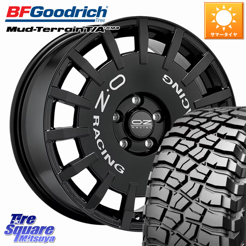 BF Goodrich KM3 TA グッドリッチ マッドテレーン Mud-Terrain T/A 255/70R16OZ Rally Racing ラリーレーシング ホイール 16インチ 16X7.0J 35 5穴 114.3 RAV4 50系 カスタム｜タイヤスクエアミツヤ