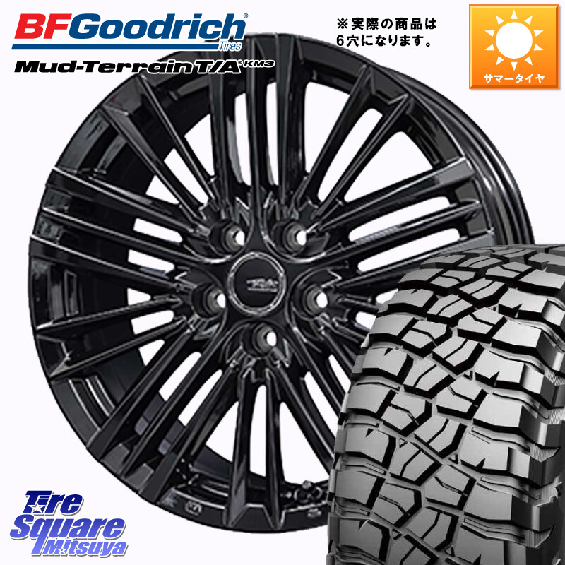 BF Goodrich KM3 TA グッドリッチ マッドテレーン Mud-Terrain T/A 285/65R18KYOHO TAYLOR TL-1 テイラー パウダーコート・ブラック 平座仕様(レクサス・トヨタ専用) ホイール 18インチ◇参考画像 18X8.0J(M14) 50 6穴 139.7 ランドクルーザー 300 ランドクルーザー 25|タイヤスクエアミツヤ