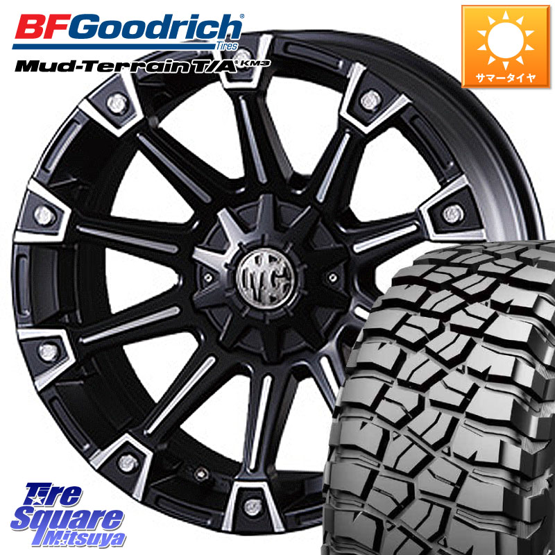CRIMSON クリムソン MONSTER モンスター ホイール 16インチ 16 X 7.0J(US) +35 5穴 114.3 BF Goodrich KM3 TA グッドリッチ マッドテレーン Mud-Terrain T/A 245/70R16