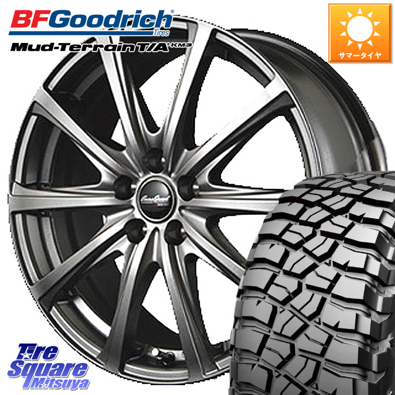 MANARAY MID EuroSpeed ユーロスピード V25 ホイール 16インチ 16 X 6.5J +38 5穴 114.3 BF Goodrich KM3 TA グッドリッチ マッドテレーン Mud-Terrain T/A 245/70R16