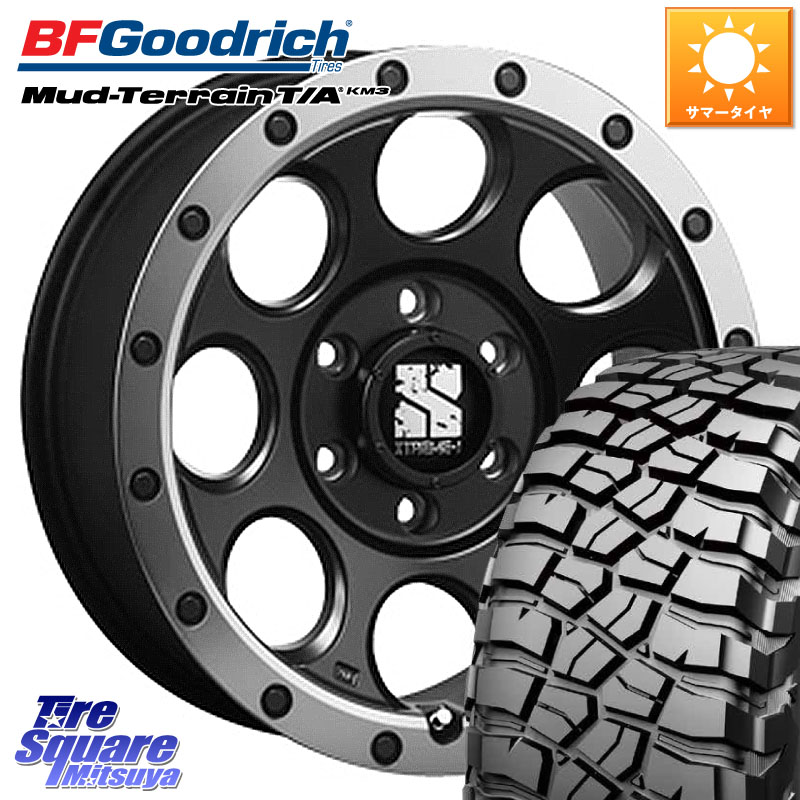 MLJ XJ03 エクストリームJ XTREME-J ホイール 18インチ 18 X 8.0J(M14) +50 6穴 139.7 BF Goodrich KM3 TA グッドリッチ マッドテレーン Mud-Terrain T/A 285/65R18