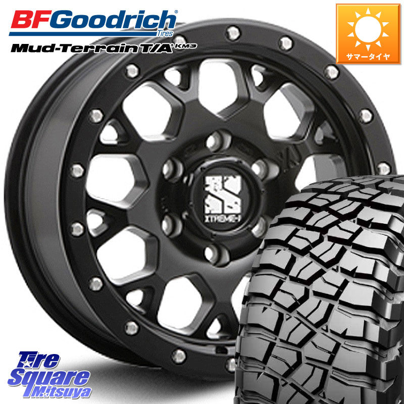 BF Goodrich KM3 TA グッドリッチ マッドテレーン Mud-Terrain T/A 265/70R17MLJ XJ04 XTREME-J エクストリームJ ホイール 17インチ 17X8.0J 20 6穴 139.7 ランドクルーザーFJ トライトン 4Runner Tacoma ランドクルーザー プラド カスタムサイズ FJクルーザー｜タイヤスクエアミツヤ