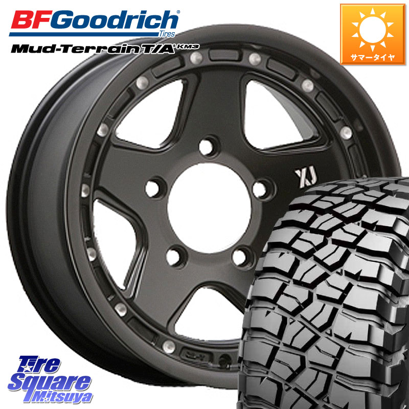 MLJ XJ05 XTREME-J エクストリームJ ホイール 16インチ 16 X 8.0J +0 5穴 150 BF Goodrich KM3 TA グッドリッチ マッドテレーン Mud-Terrain T/A 265/70R16 ランドクルーザー 70(復刻版)