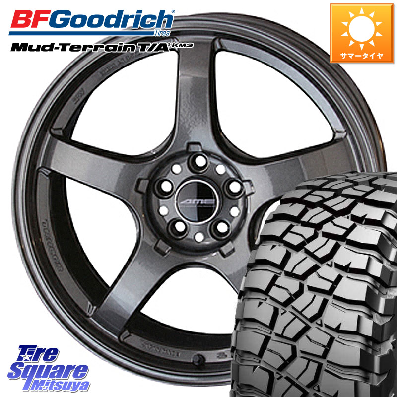 KYOHO TRACER GT-V GB ホイール 17インチ 17 X 8.5J +25 5穴 114.3 BF Goodrich KM3 TA グッドリッチ マッドテレーン Mud-Terrain T/A 245/65R17