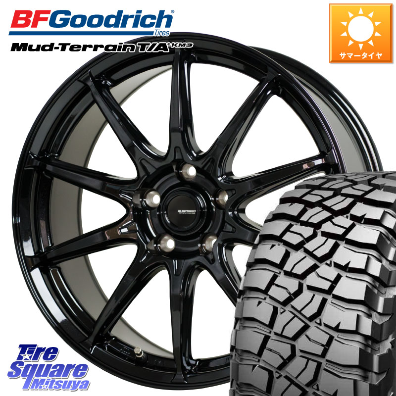 BF Goodrich KM3 TA グッドリッチ マッドテレーン Mud-Terrain T/A 225/75R16HotStuff G-SPEED G-05 G05 16インチ ジースピード ホイール 16X6.5J 48 5穴 114.3 CX-5 CX5 MAZDA|タイヤスクエアミツヤ