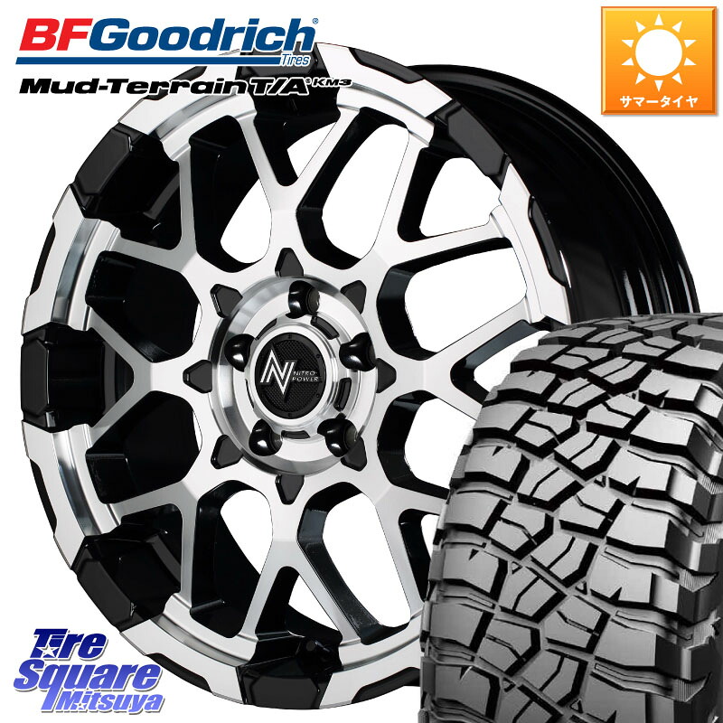 MANARAY MID ナイトロパワー M28 BULLET-S 16インチ 16 X 7.0J +40 5穴 114.3 BF Goodrich KM3 TA グッドリッチ マッドテレーン Mud-Terrain T/A 225/75R16
