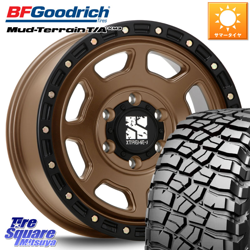 MLJ XJ07 XTREME-J 6H MB エクストリームJ ホイール 18インチ 18 X 8.0J +50 6穴 139.7 BF Goodrich KM3 TA グッドリッチ マッドテレーン Mud-Terrain T/A 265/60R18 トライトンGLS(ナローボディ)