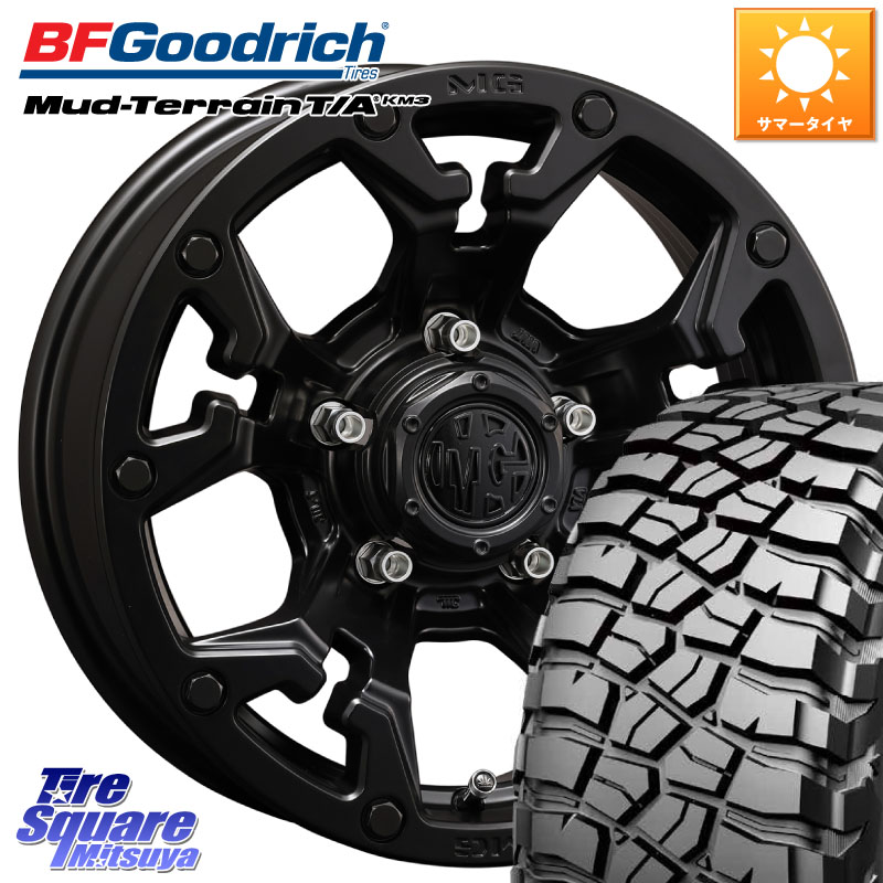 BF Goodrich KM3 TA グッドリッチ マッドテレーン Mud-Terrain T/A 225/75R16CRIMSON クリムソン GOLEM インセット-5 ゴーレム 16インチ 16X6.0J 0 5穴 139.7 ジムニー専用(要リフトアップ/オーバーフェンダー等) ジムニ−シエラ/ノマド(カスタム) AZオフロード カスタ|タイヤスクエアミツヤ