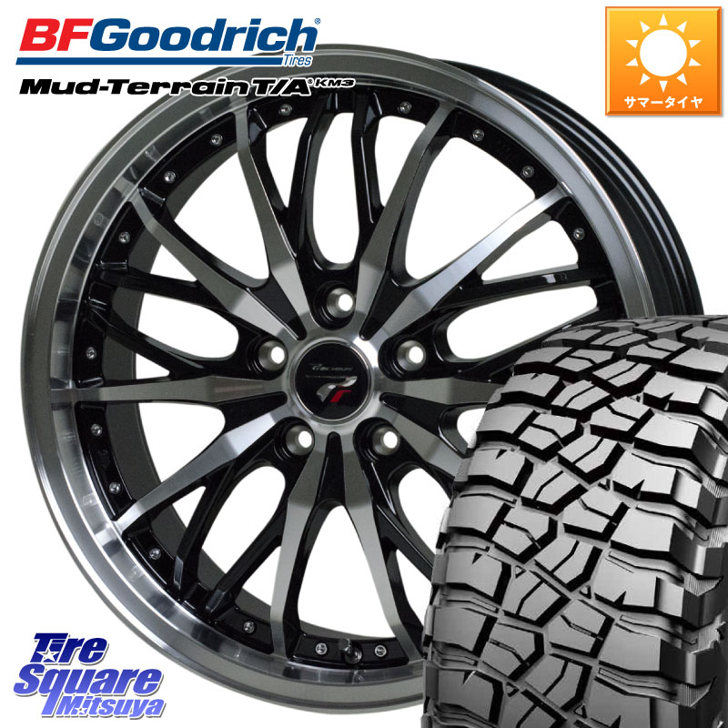 HotStuff Precious プレシャス HM3 HM-3 17インチ 17 X 7.0J +38 5穴 114.3 BF Goodrich KM3 TA グッドリッチ マッドテレーン Mud-Terrain T/A 245/65R17