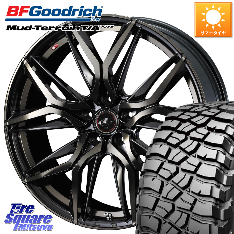 BF Goodrich KM3 TA グッドリッチ マッドテレーン Mud-Terrain T/A 245/70R16WEDS 40795 レオニス LEONIS LM PBMCTI 16インチ 16X6.5J 40 5穴 114.3 デリカD:5 D5 カスタムサイズ|タイヤスクエアミツヤ