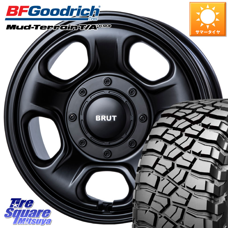 BF Goodrich KM3 TA グッドリッチ マッドテレーン Mud-Terrain T/A 255/70R16BRUT ブルート BR-33 BR33 ホイール 16インチ 16X6.5J 30 5穴 114.3 RAV4 50系 カスタム|タイヤスクエアミツヤ