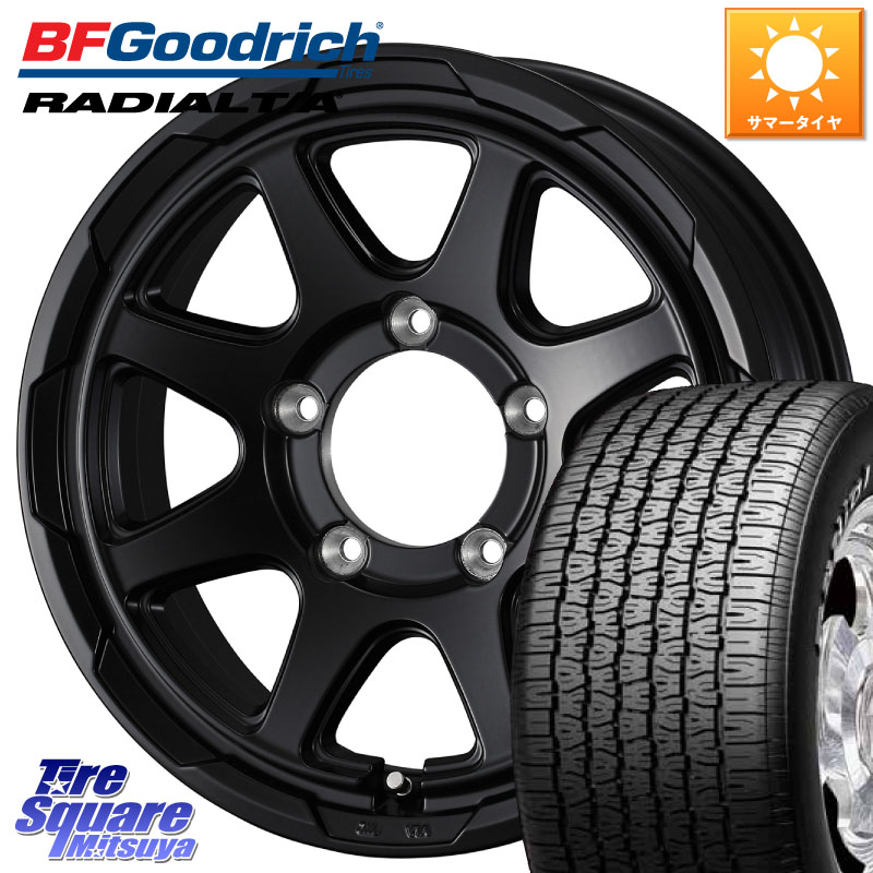 BF Goodrich ラジアル TA T/A グッドリッチ Radial ホワイトレター サマータイヤ 215/70R15WEDS STADTBERGE BLK スタットベルク ホイール 15インチ 15X6.0J 0 5穴 139.7 ジムニ&minus;シエラ/ノマド(カスタム)｜タイヤスクエアミツヤ