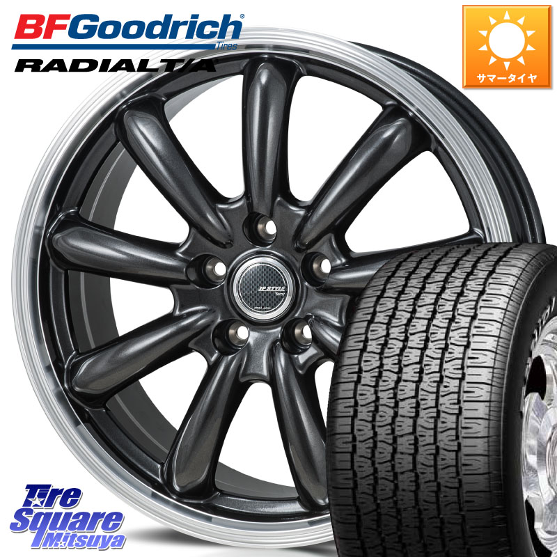 MONZA JP STYLE Bany ホイール 15インチ 15 X 6.0J +43 5穴 114.3 BF Goodrich ラジアル TA T/A グッドリッチ Radial ホワイトレター サマータイヤ 215/65R15