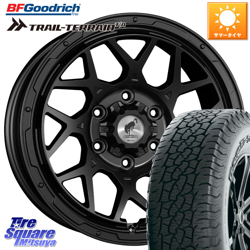 BF Goodrich Trail-Terrain TA トレイルテレーン T/A アウトラインホワイトレター 265/65R17SUPER STAR LODIO DRIVE ロディオドライブ 8M MONO モノ 17インチ 17X8.0J 20 6穴 139.7 GUN226ハイラックス 150系プラド ランクル[FJ] トライトンGSR GUN125ハイラックス Tac｜タイヤスクエアミツヤ