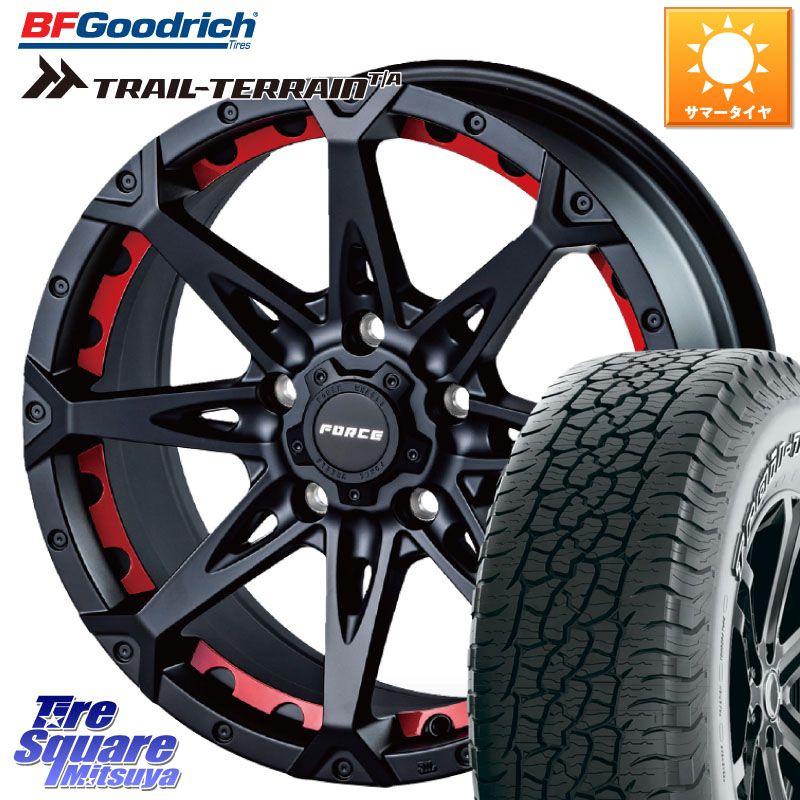 FORCE フォース DENALI デナリー BK 17インチ 17 X 7.5J +38 5穴 114.3 BF Goodrich Trail-Terrain TA トレイルテレーンT/A アウトラインホワイトレター 225/65R17 50系RAV4 80系ハリアー