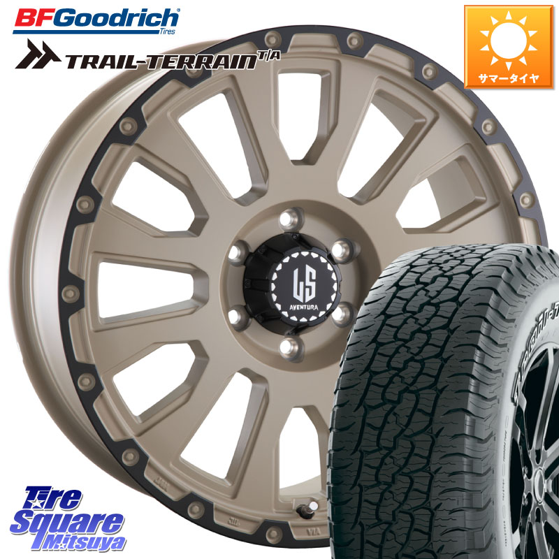 阿部商会 LA STRADA AVENTURA アヴェンチュラ GAR 18インチ 18 X 7.5J +38 6穴 139.7 BF Goodrich Trail-Terrain TA トレイルテレーンT/A アウトラインホワイトレター 265/60R18 トライトンGSR