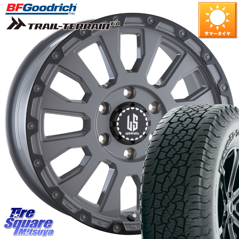 阿部商会 LA STRADA AVENTURA アヴェンチュラ 18インチ 18 X 7.5J +38 6穴 139.7 BF Goodrich Trail-Terrain TA トレイルテレーンT/A アウトラインホワイトレター 265/60R18 トライトンGSR