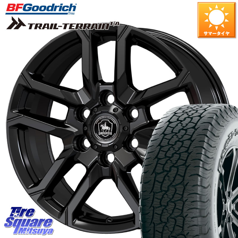 BF Goodrich Trail-Terrain TA トレイルテレーンT/A アウトラインホワイトレター 265/65R18KOSEI BBS801B ベアロック バイソン 平座仕様 ブラック ホイール 18インチ 18X8.0J(M14) 55 6穴 139.7 ランクル250 ランクル300 ランドクルーザー 300 GX レクサス|タイヤスクエアミツヤ