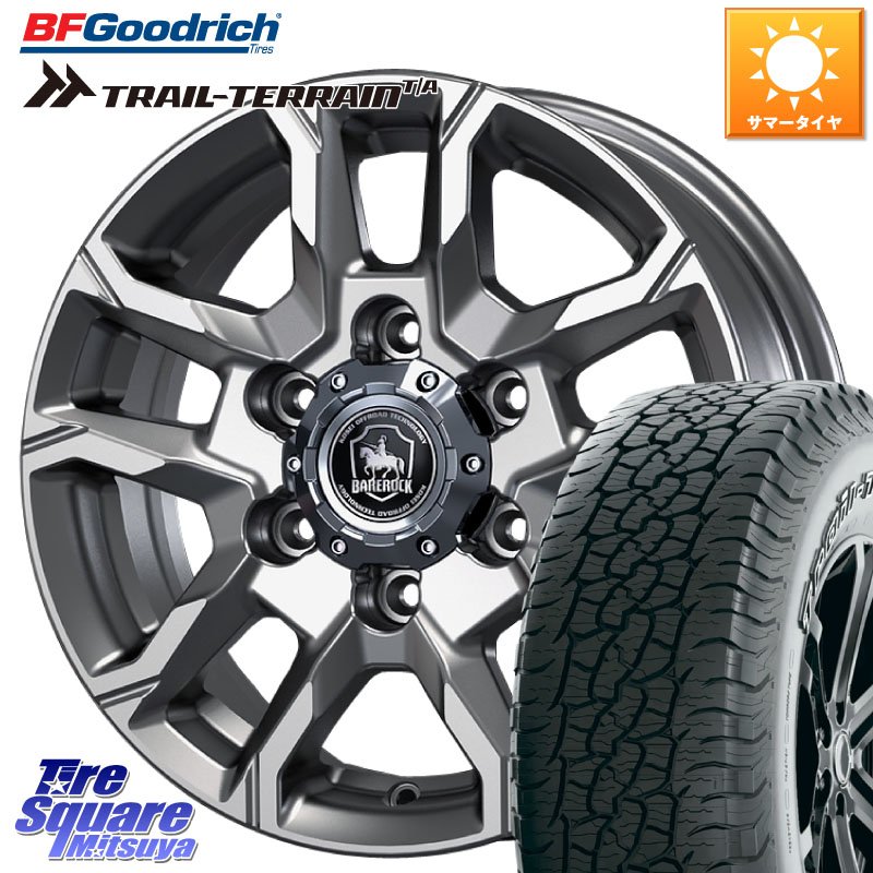 KOSEI BBS700S ベアロック バイソン ホイール 17インチ 17 X 8.0J +25 6穴 139.7 BF Goodrich Trail-Terrain TA トレイルテレーン T/A アウトラインホワイトレター 265/65R17 GUN125ハイラックスHILUX 150系ランドクルーザープラド トライトンGSR