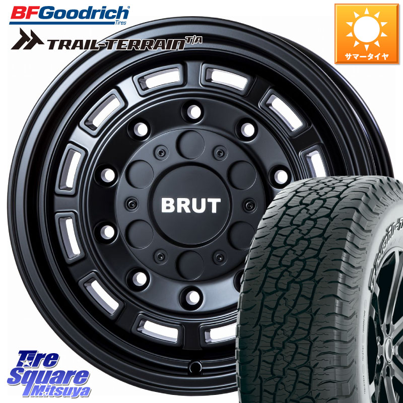 BF Goodrich Trail-Terrain TA トレイルテレーン T/A アウトラインホワイトレター 265/65R17BRUT ブルート BR-70 BR70 ホイール 17インチ 17X7.5J 20 6穴 139.7 GUN226ハイラックス 150系プラド ランクル[FJ] トライトンGSR GUN125ハイラックス Tacoma ハイラックス HI｜タイヤスクエアミツヤ