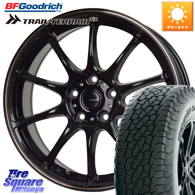 BF Goodrich Trail-Terrain TA トレイルテレーンT/A アウトラインホワイトレター 245/65R17HotStuff G・SPEED P-07 ジー・スピード ホイール 17インチ 17X7.0J 38 5穴 114.3 RAV4 50系 カスタム デリカD:5 D5 カスタムサイズ｜タイヤスクエアミツヤ