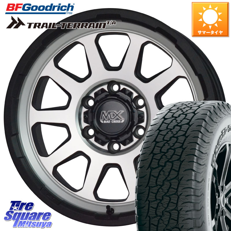 BF Goodrich Trail-Terrain TA トレイルテレーンT/A アウトラインホワイトレター 265/65R18HotStuff マッドクロス レンジャー シルバー ホイール 18インチ 18X8.0J 20 6穴 139.7 ランドクルーザーFJ トライトン 4Runner Tacoma ランドクルーザー プラド カスタムサイズ｜タイヤスクエアミツヤ