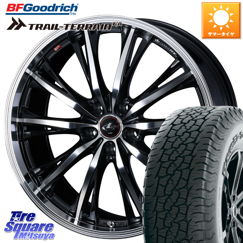 WEDS 41178 LEONIS RT ウェッズ レオニス PBMC ホイール 17インチ 17 X 7.0J +42 5穴 114.3 BF Goodrich Trail-Terrain TA トレイルテレーンT/A アウトラインホワイトレター 245/65R17