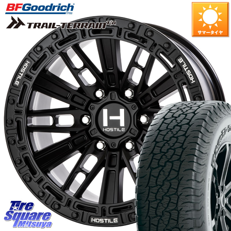 BF Goodrich Trail-Terrain TA トレイルテレーン T/A アウトラインホワイトレター 265/65R17HOSTILE H129 MOJAVE モハベ ASP ホイール 17インチ 17X9.0J 0 6穴 139.7 トライトン ランドクルーザー プラド カスタムサイズ|タイヤスクエアミツヤ