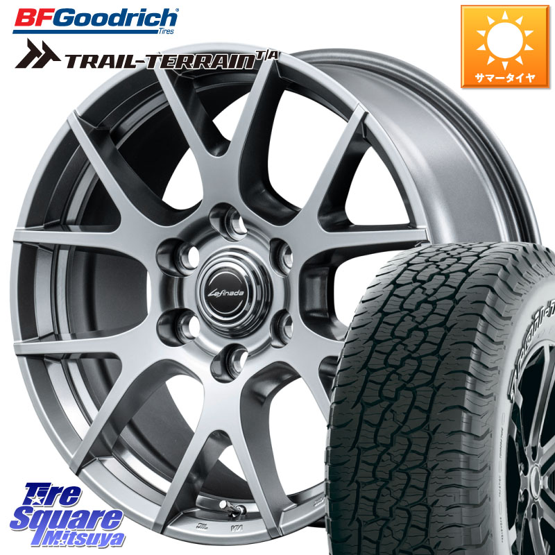 MANARAY MID Lefinada MOTION3 平座仕様 トヨタ・レクサス専用 ホイール 18インチ 18 X 8.0J(M14) +50 6穴 139.7 BF Goodrich Trail-Terrain TA トレイルテレーンT/A アウトラインホワイトレター 265/65R18 ランクル300 ランクル250