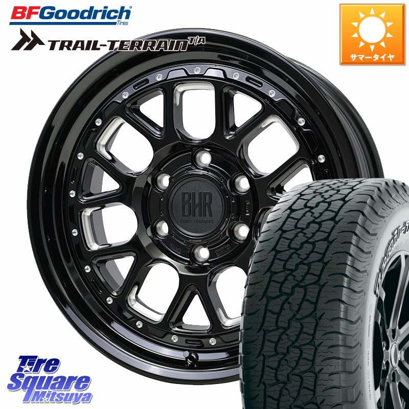 BF Goodrich Trail-Terrain TA トレイルテレーンT/A アウトラインホワイトレター 265/65R18HotStuff BARKLEY HARDROCK HURON ハードロック ヒューロン ホイール 18インチ 18X8.0J 20 6穴 139.7 トライトン 4Runner Tacoma ランドクルーザー プラド カスタムサイズ|タイヤスクエアミツヤ