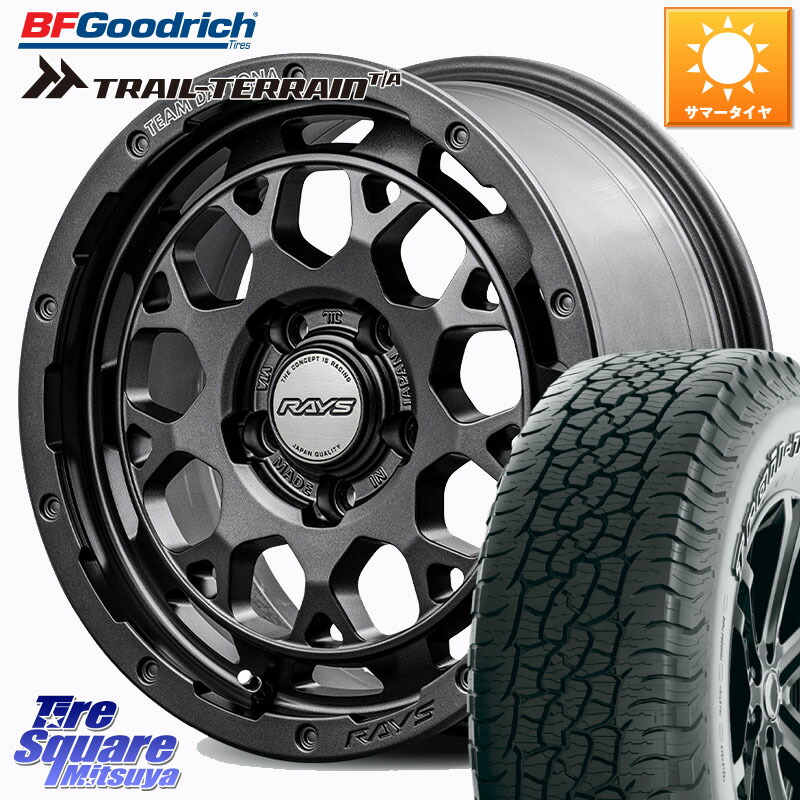 BF Goodrich Trail-Terrain TA トレイルテレーンT/A アウトラインホワイトレター 245/65R17RAYS 【欠品次回~1月】 TEAM DAYTONA M9+ Spec M ホイール 17インチ 17X7.0J 40 5穴 114.3 RAV4 50系 カスタム デリカD:5 D5 カスタムサイズ｜タイヤスクエアミツヤ