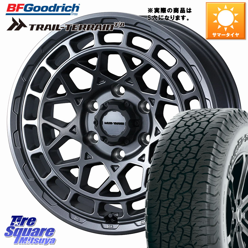 BF Goodrich Trail-Terrain TA トレイルテレーンT/A アウトラインホワイトレター 255/75R17WEDS MUDVANCE X TYPE M ホイール 17インチ マッドヴァンス タイプM 17X8.0J 38 5穴 127 クライスラー ジープ ラングラー JK系 クライスラー ジープ ラングラー JL系｜タイヤスクエアミツヤ
