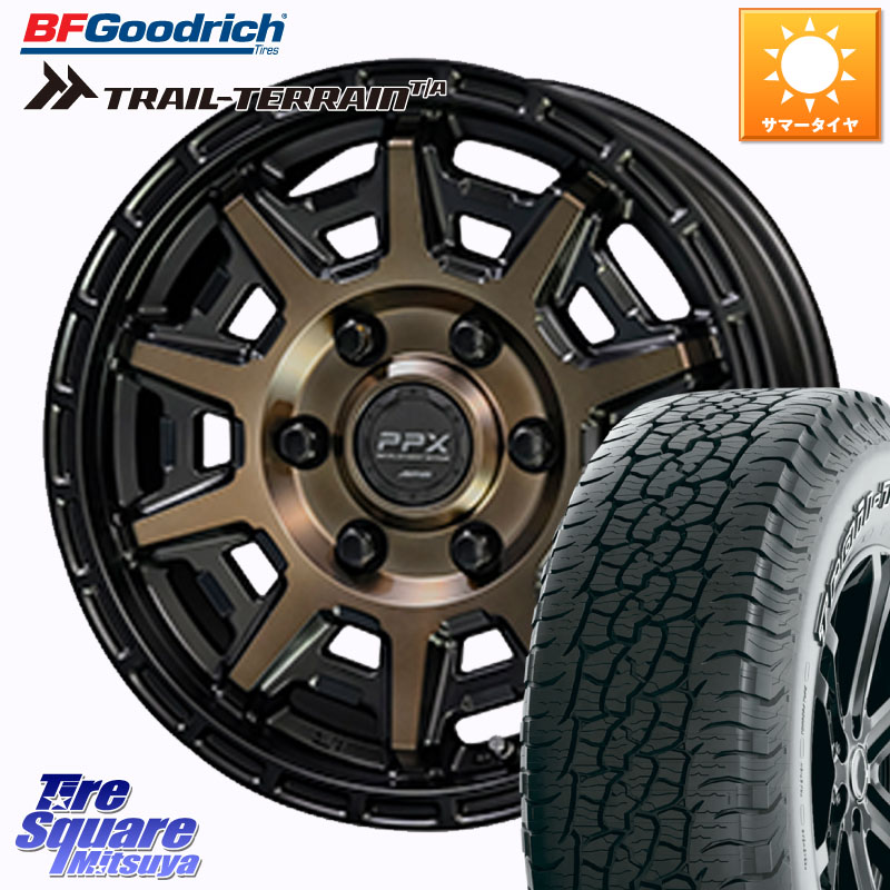 KYOHO PPX D10X ホイール 17インチ 17 X 8.0J +20 6穴 139.7 BF Goodrich Trail-Terrain TA トレイルテレーン T/A アウトラインホワイトレター 265/65R17 GUN125ハイラックスHILUX 150系ランドクルーザープラド トライトンGSR