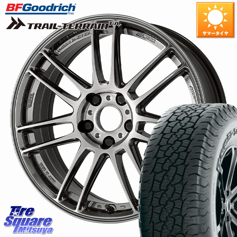 BF Goodrich Trail-Terrain TA トレイルテレーンT/A アウトラインホワイトレター 245/65R17WORK EMOTION ZR7 ホイール 17インチ 17X7.5J 35 5穴 114.3 RAV4 50系 カスタム デリカD:5 D5 カスタムサイズ|タイヤスクエアミツヤ
