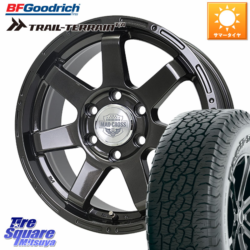 HotStuff MAD CROSS マッドクロス MC-76 トライトン専用 ストレートナット仕様 ホイール 18インチ 18 X 7.5J +46 6穴 139.7 BF Goodrich Trail-Terrain TA トレイルテレーンT/A アウトラインホワイトレター 265/65R18