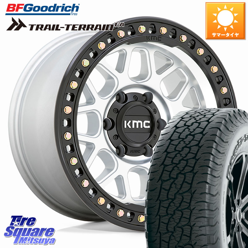 KMC KM549 GRS ホイール 17インチ 17 X 9.0J +18 6穴 139.7 BF Goodrich Trail-Terrain TA トレイルテレーン T/A アウトラインホワイトレター 265/65R17 トライトンGSR