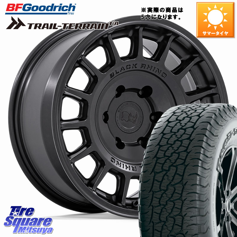 BLACK RHINO VOLL ボル ブラック ホイール 17インチ ブラックライノ 17 X 8.0J +38 5穴 114.3 BF Goodrich Trail-Terrain TA トレイルテレーンT/A アウトラインホワイトレター 245/65R17